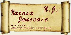 Nataša Jančević vizit kartica